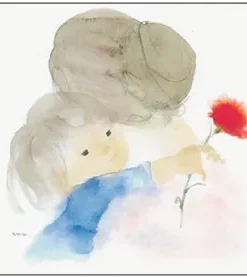 Postkarte Mutter und Kind