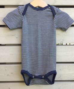 Cosilana Baby-Body kurzarm aus Wolle-Seide 71052