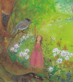 Postkarte Pia, die kleine Prinzessin