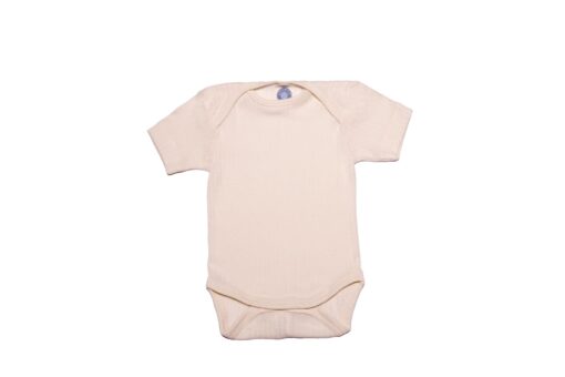 Cosilana Baby-Body Baumwolle-Wolle-Seide kurzarm 91052 – Bild 6
