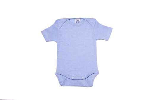 Cosilana Baby-Body Baumwolle-Wolle-Seide kurzarm 91052 – Bild 5