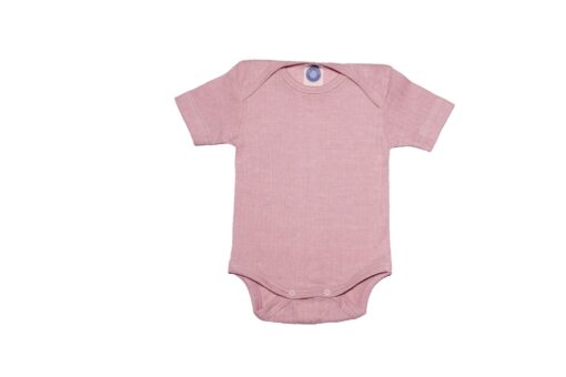 Cosilana Baby-Body Baumwolle-Wolle-Seide kurzarm 91052 – Bild 3