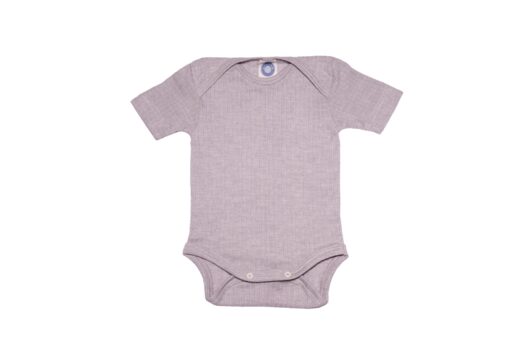 Cosilana Baby-Body Baumwolle-Wolle-Seide kurzarm 91052 – Bild 2
