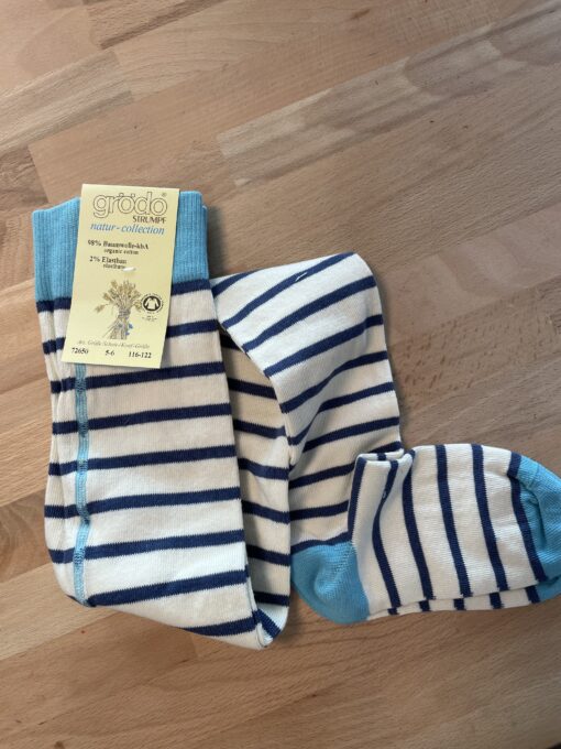 Strumpfhose geringelt aus Baumwolle