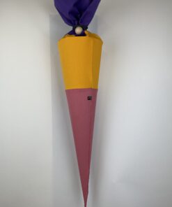 Alternative view of Schultüten-Bezug lila-gelb-rosa
