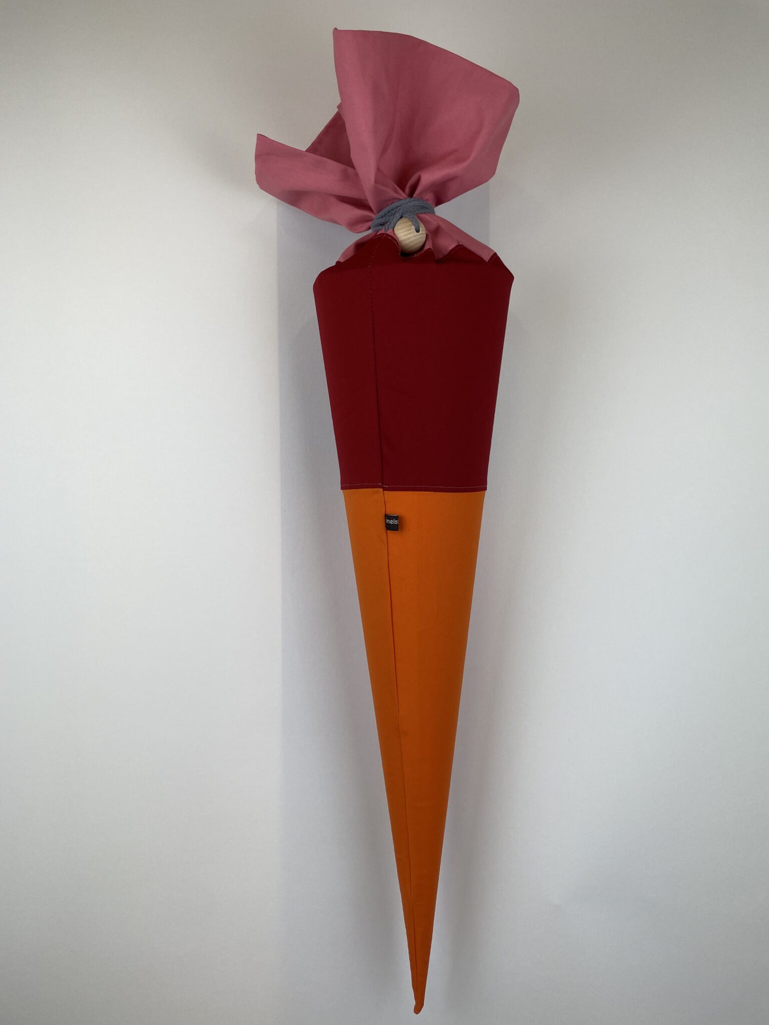 Schultüten-Bezug rosa-rot-orange – Bild 2