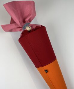 Schultüten-Bezug rosa-rot-orange