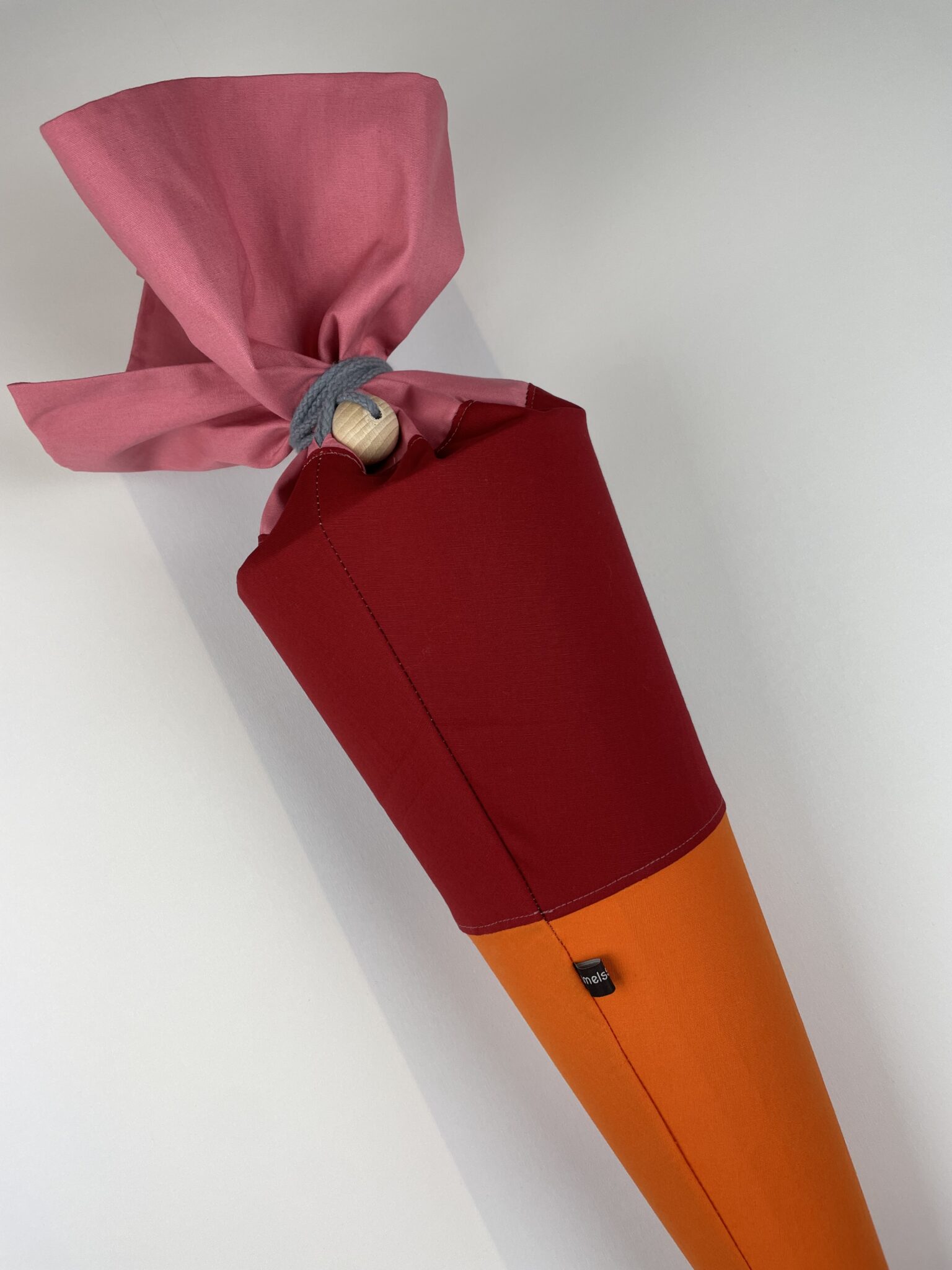 Schultüten-Bezug rosa-rot-orange