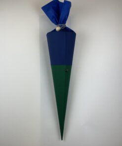 Alternative view of Schultüten-Bezug mittelblau-dunkelblau-grün