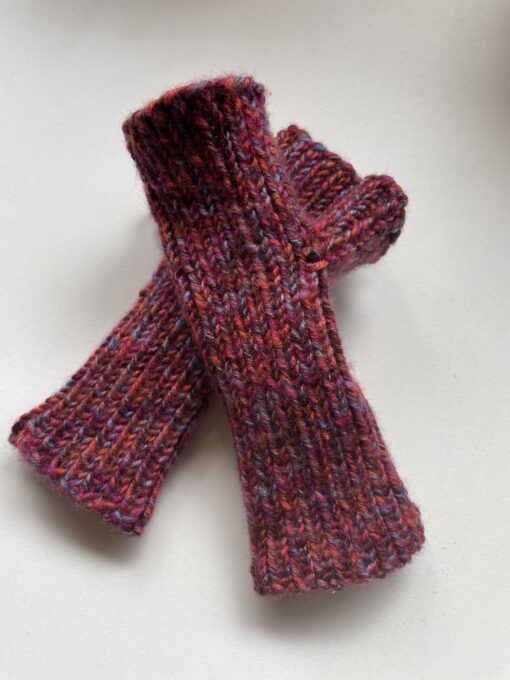 Kinder Stulpen für die Hand mit Daumen, gestrickt